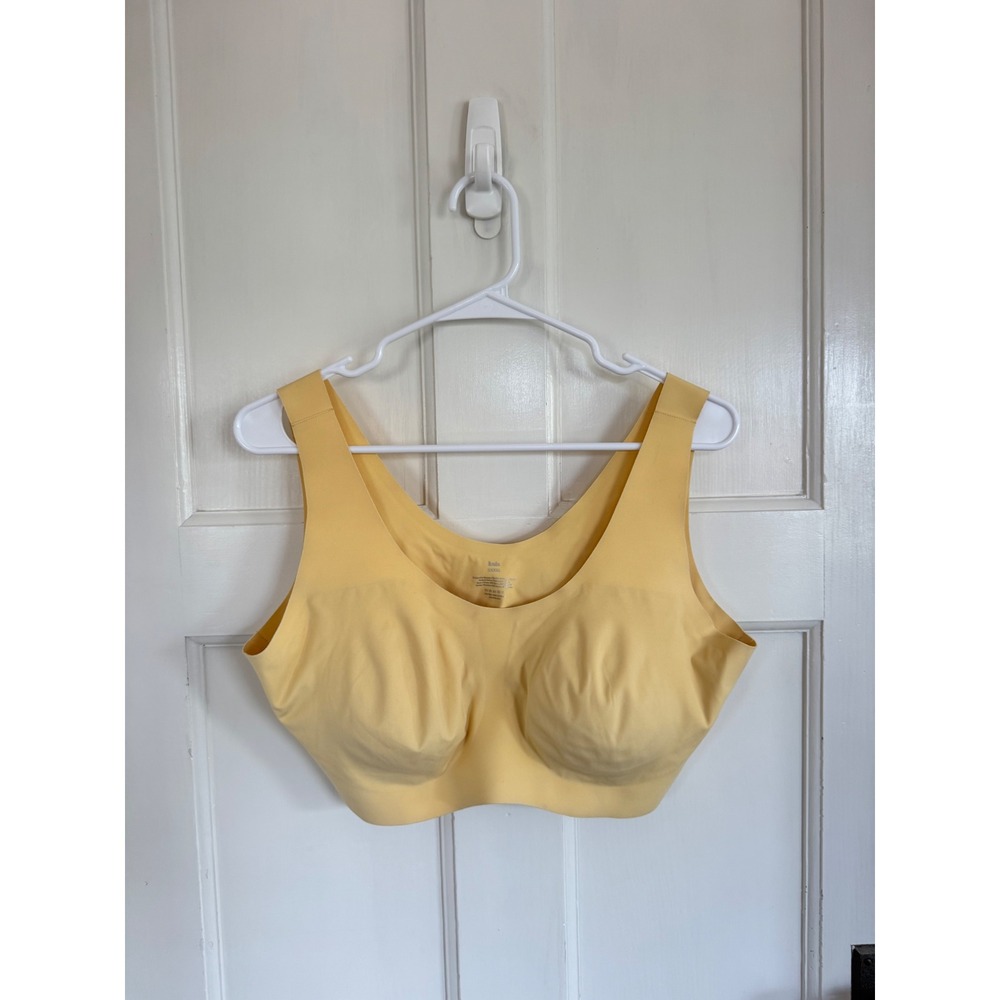 Knix yellow wireless bra size xxxxl